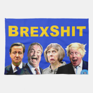 Paño De Cocina BREXSHIT, gracioso mensaje contra el referéndum Br