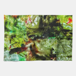 Paño De Cocina Bright yellow abstract kitchen towels,Dazzling art