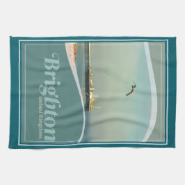 Paño De Cocina Brighton Pier Seagull Postcard