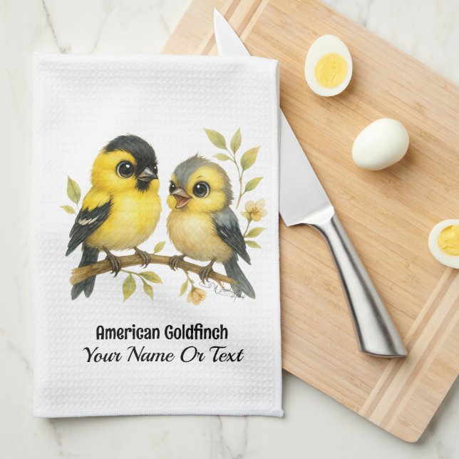 Paño De Cocina Brillante Goldfinch (Doblado Cuarto)