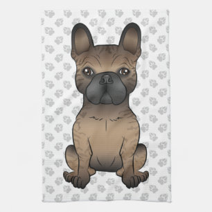 Paño De Cocina Brindle French Bulldog / Frenchie Perro Lindo & Pa