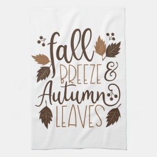 Paño De Cocina Brisa de otoño hojas de otoño