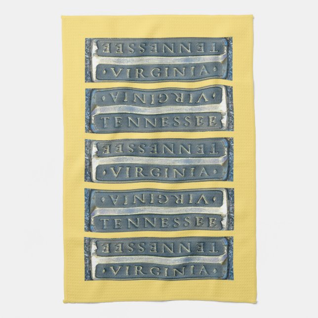 Paño De Cocina Bristol Virginia Tennessee Marker (Vertical)
