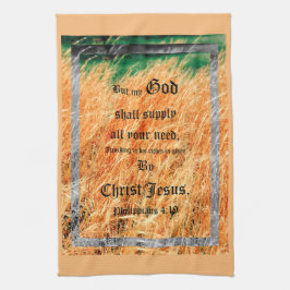 Paño De Cocina Broom Sage Resumen Philippians 4vs19