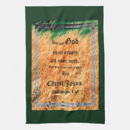 Paño De Cocina Broom Sage Resumen Philippians 4vs19