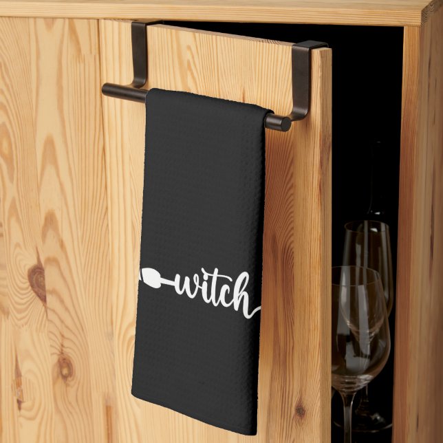 Paño De Cocina Broomstick de bruja (Pliegue de tercios)