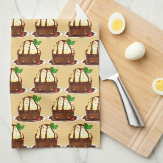 Paño De Cocina Brownie de chocolate con helado de vainilla