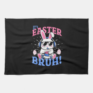 Paño De Cocina Bruh Easter Bunny Gamer Videojuegos Hombres Niño