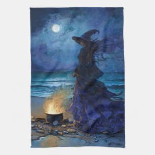 Paño De Cocina Bruja por el Mar de la Luna