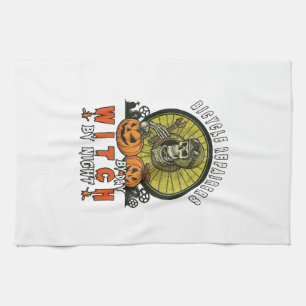 Paño De Cocina Brujas Calaveras Llave Bicicletas Calabazas Salón