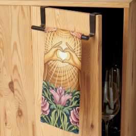 Paño De Cocina Buda, Corazón de la luz, Cocina, Floral, Vintage