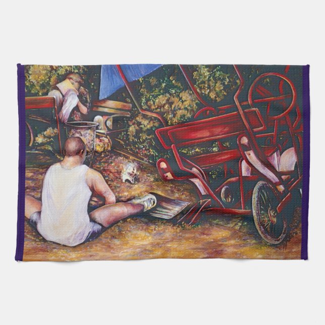 Paño De Cocina Budapest: No te olvides del ajo (Horizontal)