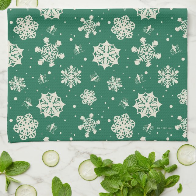 Paño De Cocina Buddy the Elf Snowflake Pattern (Doblado)
