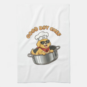 Paño De Cocina Buen Chico Chef Perro Cocinero