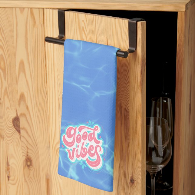 Paño De Cocina Buena playa de Vibes/piscina (Pliegue de tercios)