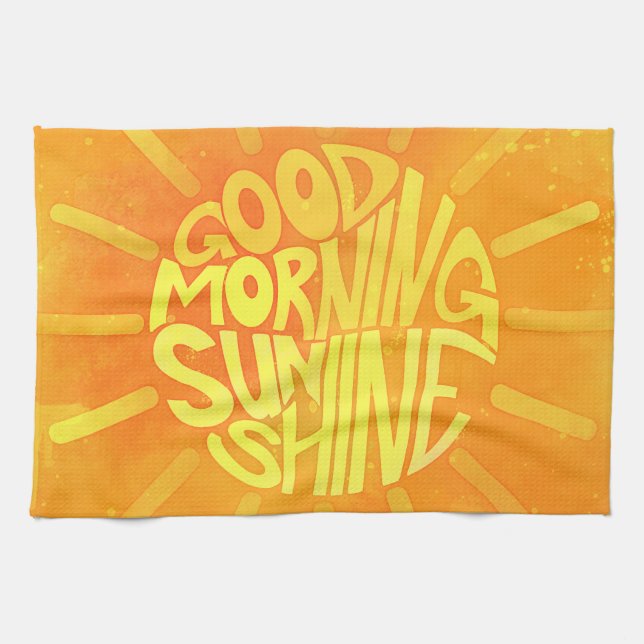 Paño De Cocina Buenos Días, Sunshine! (Horizontal)