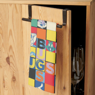 Paño De Cocina BUGS BUNNY™ Colorful Name y Face Checker