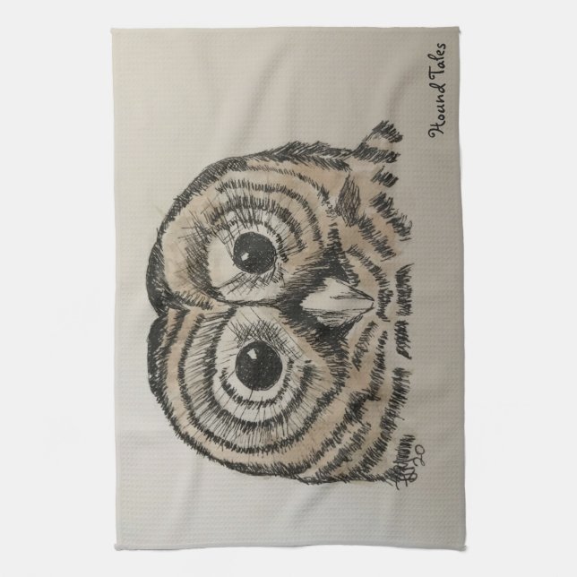 Paño De Cocina Búho (Vertical)