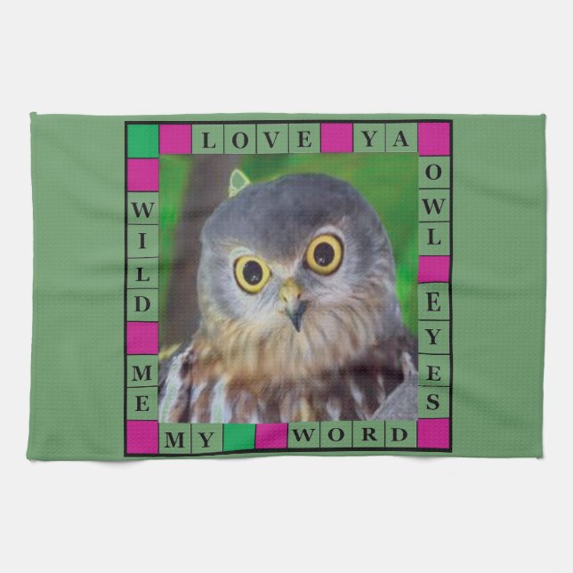 Paño De Cocina Búho-alishush (Horizontal)