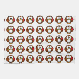 Paño De Cocina Búho de San Valentín