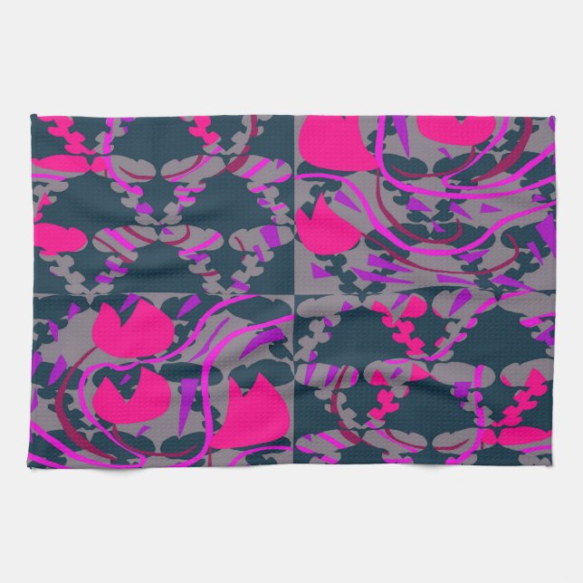 Paño De Cocina Bulbos de tulipán Rosas (Horizontal)