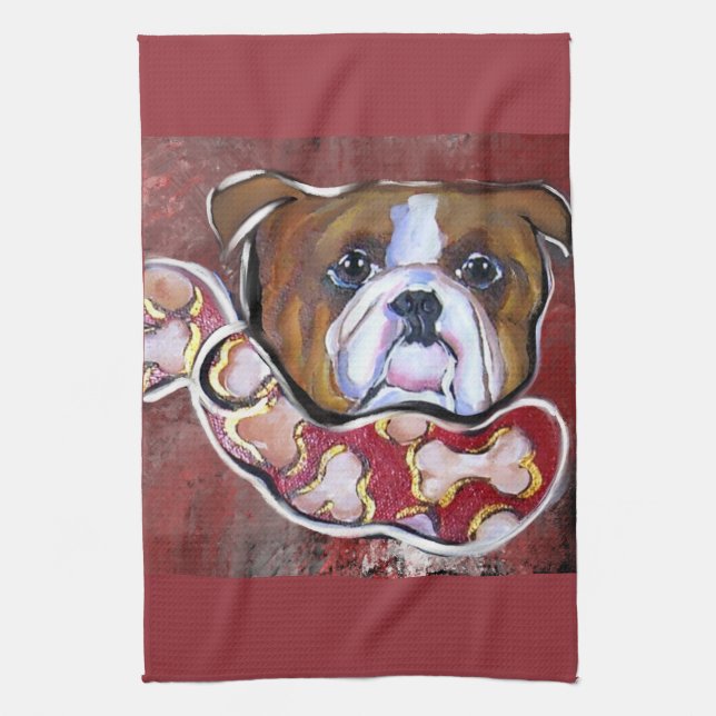 Paño De Cocina  Bulldog    (Vertical)