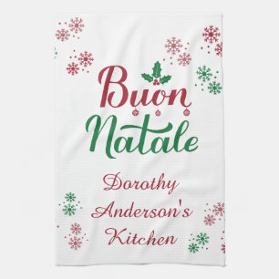 Paño De Cocina Buon Natale cocina italiana de Navidad