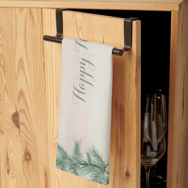 Paño De Cocina Burgundy Berry Holly & Berry Kitchen Towel (Pliegue de tercios)
