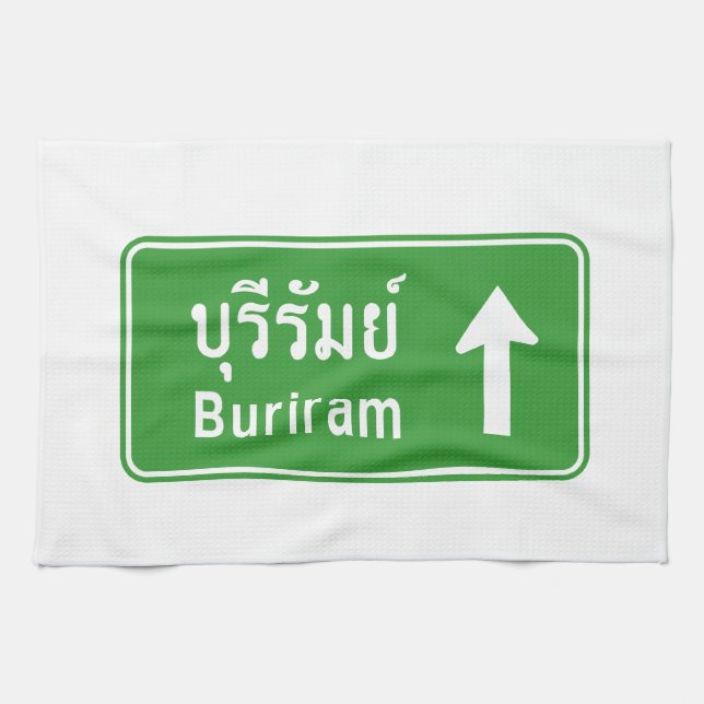 Paño De Cocina Buriram adelante ⚠ Rótulo de tráfico por carretera (Horizontal)