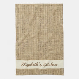 Paño De Cocina Burlap ruso personalizado