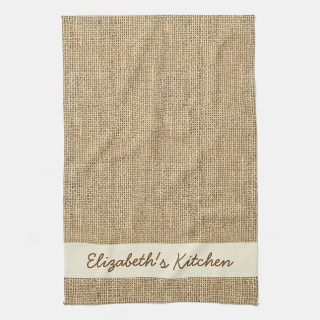 Paño De Cocina Burlap ruso personalizado (Vertical)