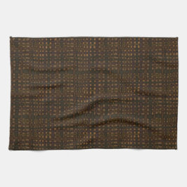 Paño De Cocina Burregal rústico oscuro con brillo dorado