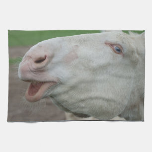 Paño De Cocina Burro barroco blanco