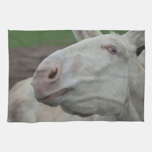 Paño De Cocina Burro barroco blanco (Horizontal)