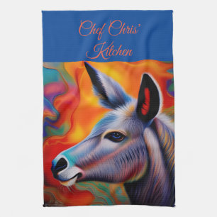 Paño De Cocina Burro de ojos azules *personalizar*