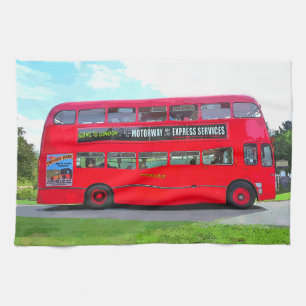 PAÑO DE COCINA BUS ROJO BRITÁNICO