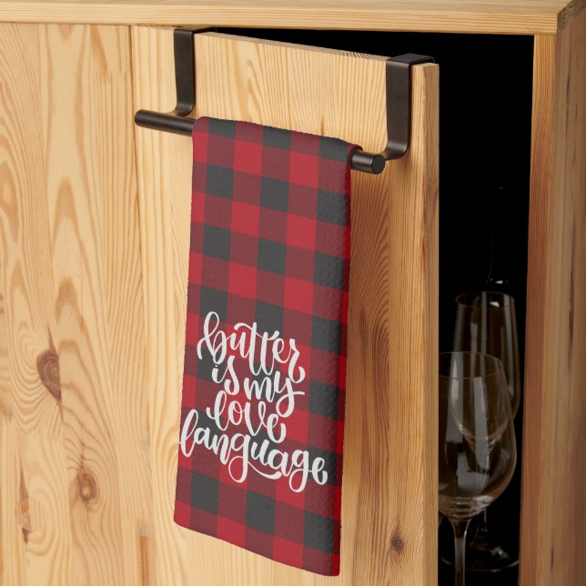 Paño De Cocina Butter is my Love Language  (Pliegue de tercios)