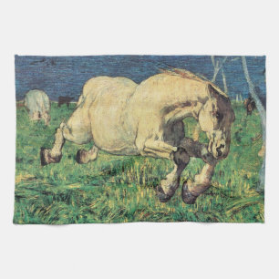 Paño De Cocina Caballo al galope de Giovanni Segantini, Arte Anti