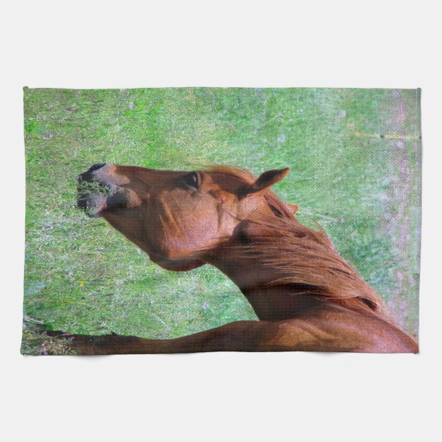 Paño De Cocina Caballo de Sorrel (Horizontal)