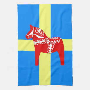 Paño De Cocina Caballo de Suecia Dala