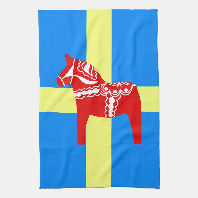 Paño De Cocina Caballo de Suecia Dala (Vertical)