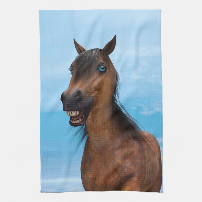 Paño De Cocina Caballo Feliz (Vertical)