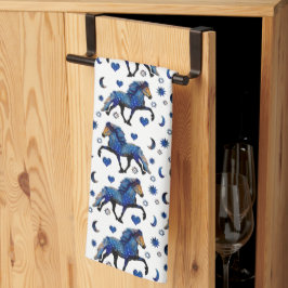 Paño De Cocina Caballo islandés de peaje carismático nocturno