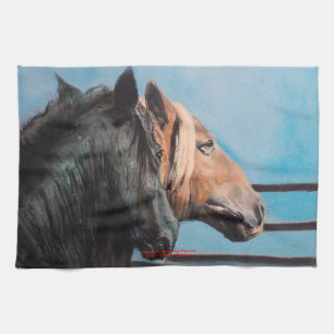 Paño De Cocina Caballos/Cabalos/Horses