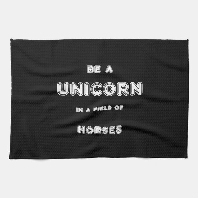 Paño De Cocina Caballos Unicornios (Horizontal)