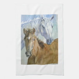 Paño De Cocina Caballos y ponis