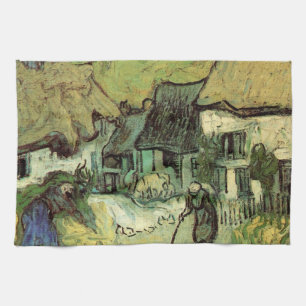 Paño De Cocina Cabañas de paja en Jorgus por Vincent van Gogh
