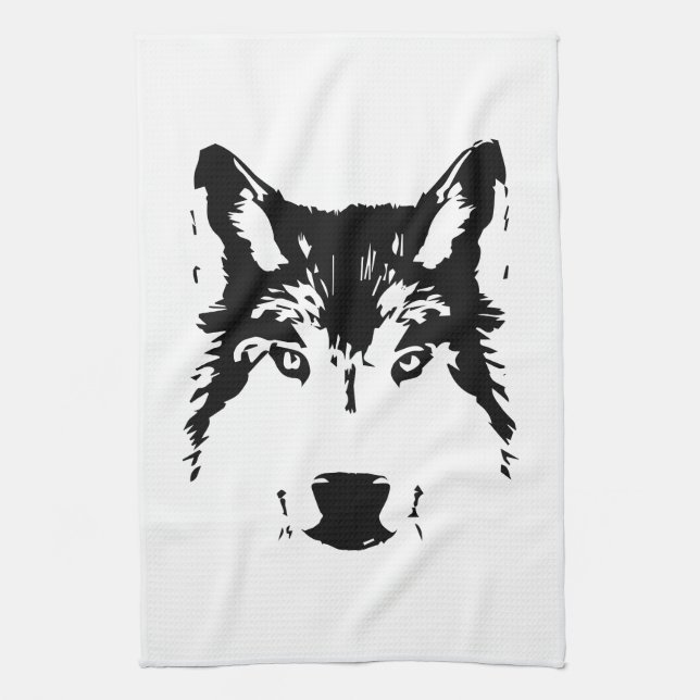 Paño De Cocina Cabeza de lobo (Vertical)