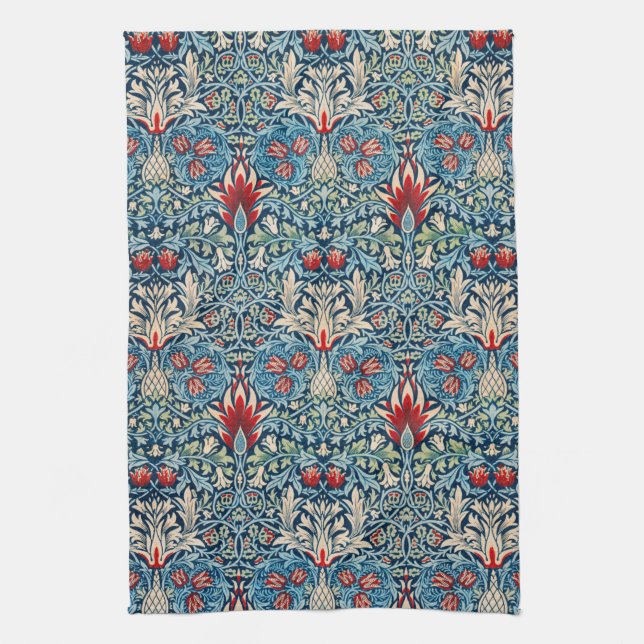 Paño De Cocina Cabeza de serpiente, William Morris (Vertical)