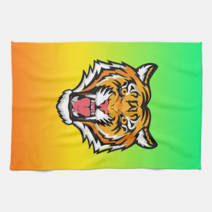 Paño De Cocina Cabeza de tigre ruidosa-25818